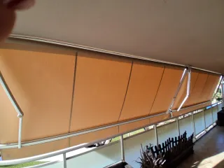 2 Toldos Extensibles Exteriores Beige