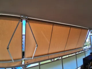 2 Toldos Extensibles Exteriores Beige