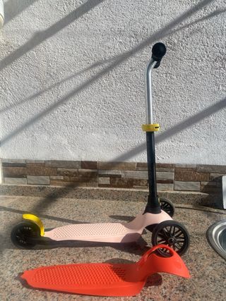 Patinete 3 ruedas rosa Decathlon