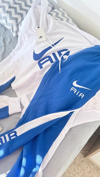Conjunto Chándal Nike Air Blanco y Azul