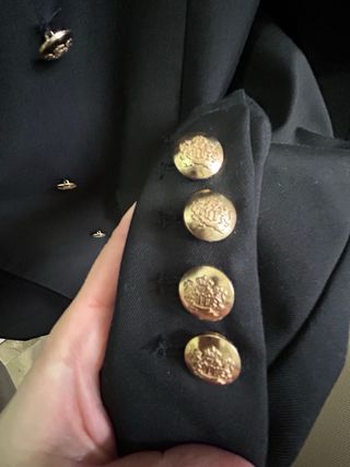 Americana Zara negra doble botonadura