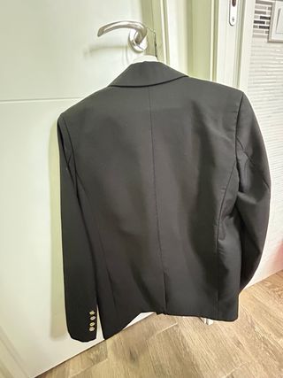 Americana Zara negra doble botonadura