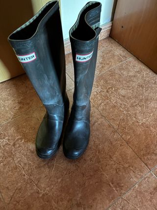 Botas de agua Hunter negras ajustables. Nuevas 135