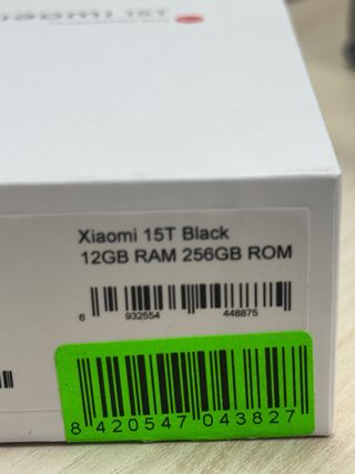 Xiaomi 15T 256GB Precintado