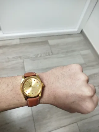 Reloj CADISEN Automático, Hombre Dorado 36mm.
