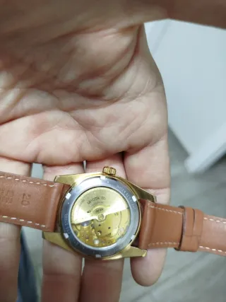 Reloj CADISEN Automático, Hombre Dorado 36mm.