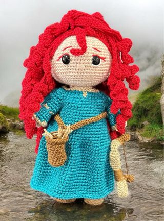 Muñeca Mérida (Brave) Arquera Crochet