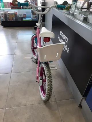 Bicicleta niña Toimsa rosa con asiento