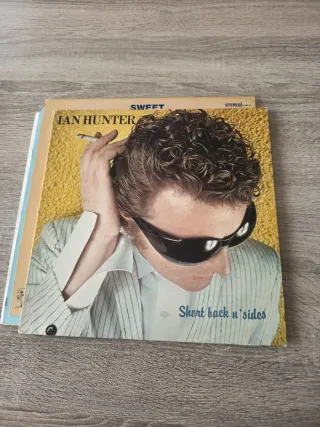 Lote Vinilos Glam rock: Ian Hunter, Mud, Sweet