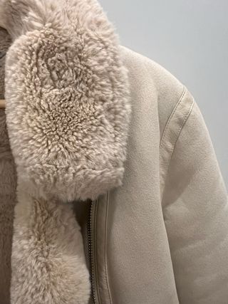 Chaqueta Zara Beige Mujer