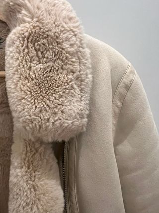 Chaqueta Zara Beige Mujer