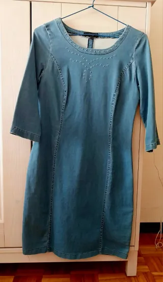 Vestido vaquero manga 3/4 Talla 40