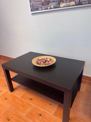 Conjunto 2 Mesas Auxiliares Ikea Madera Oscura