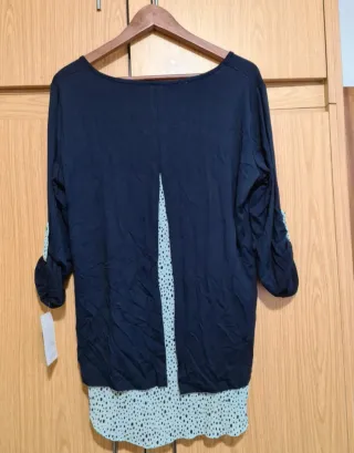 Camisa manga larga azul