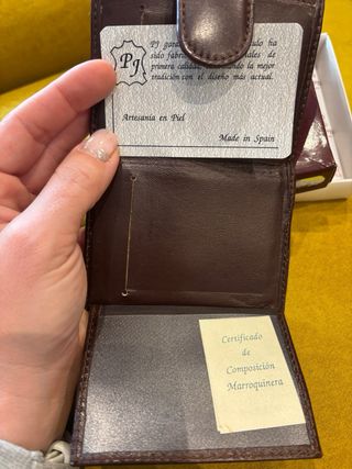 Monedero Billetero Piel Marrón RamiPiel