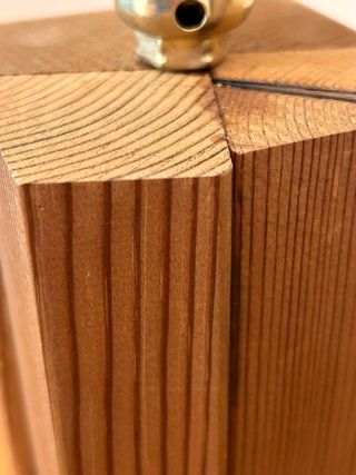 Coppia Lampade Vintage Legno