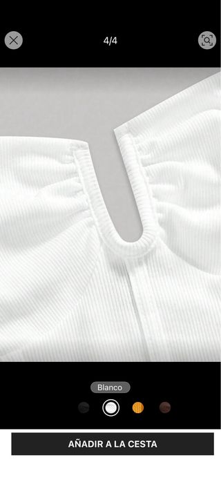 Top Shein Blanco sin usar