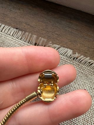 Pulsera Pandora original Corazón Oro