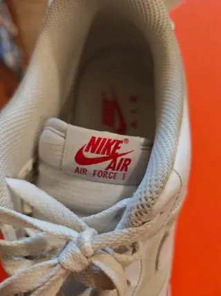 Nike Air Force 1 Bianche Rosse Unisex