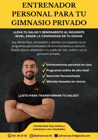 ENTRENADOR PERSONAL a domicilio