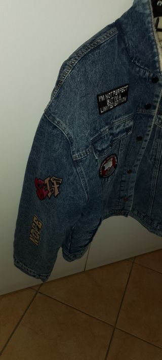 Giacca di jeans unisex con patch