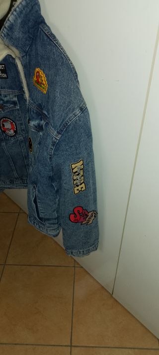 Giacca di jeans unisex con patch