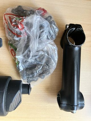 Potencia y bidón de bici mas todo por 5€