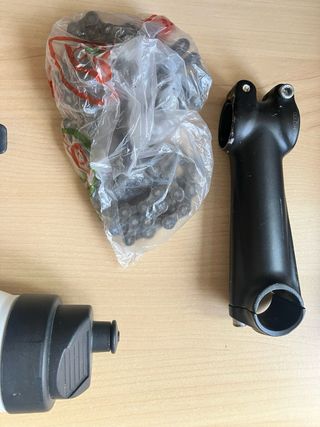 Potencia y bidón de bici mas todo por 5€