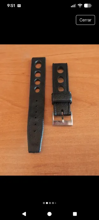 Correa Tropic SPORT 18 mm Negra