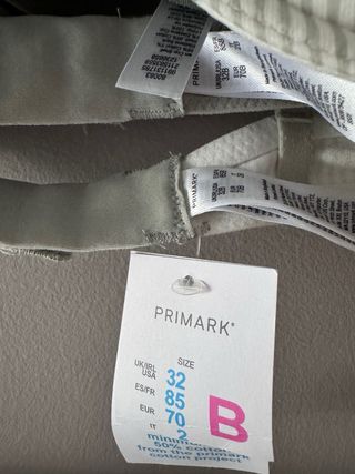 Pack 3 Sujetadores Algodón T-Shirt Primark 85B