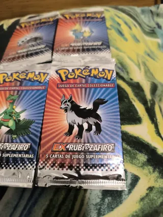 Sobres Pokémon EX Rubí y Zafiro (4 unidades)