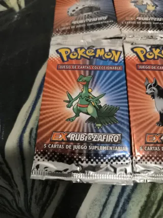 Sobres Pokémon EX Rubí y Zafiro (4 unidades)