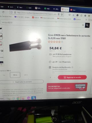 2x Bobine Cavo EMOS 100mt EMOS S8281 /Emos S8230