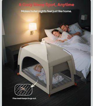 QPAU CAMA/TIENDA DE CAMPAÑA INFLABLE PARA NIÑOS