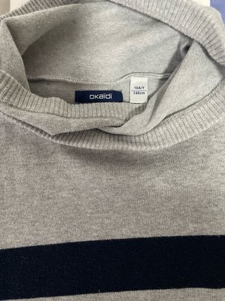 Jersey niño rayas cuello alto Talla 10