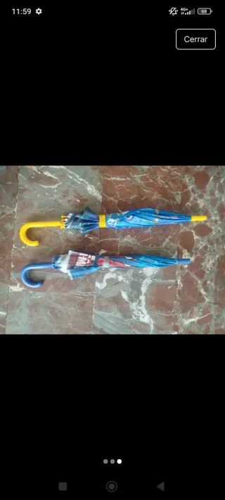 Lote de 2 paraguas infantiles