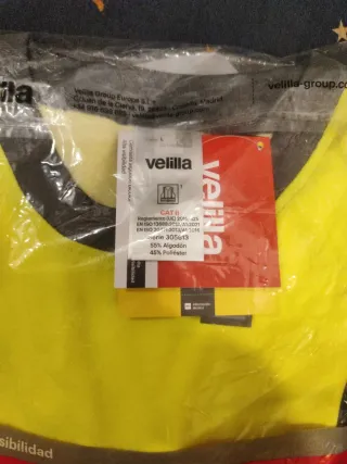 Camisetas Alta Visibilidad Velilla Talla L.