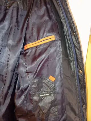 Plumífero acolchado hombre negro