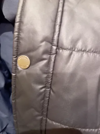 Plumífero acolchado hombre negro