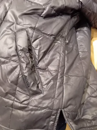 Plumífero acolchado hombre negro