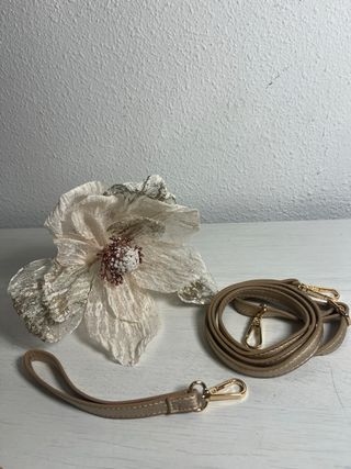 Bolso de mano dorado