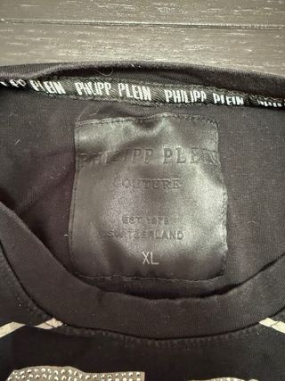 Camiseta Philipp Plein Negra Talla M
