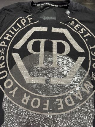 Camiseta Philipp Plein Negra Talla M