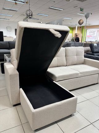 Sofá chaise longue reversible Arcon y cama
