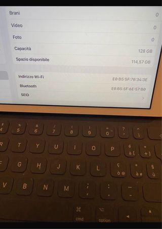 iPad 7ª gen 128 GB Bianco + Tastiera