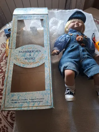 Muñeca porcelana hecha a mano