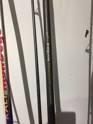 Cañas y carretes de pesca variados