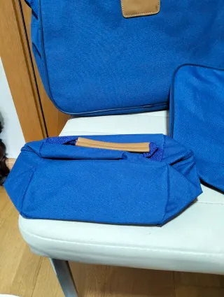 Lote 3 bolsos azules