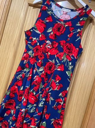 Conjunto Vestido y Chaqueta Flores