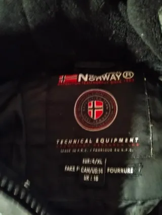 Chaqueta Geographical Norway Negra Talla XL